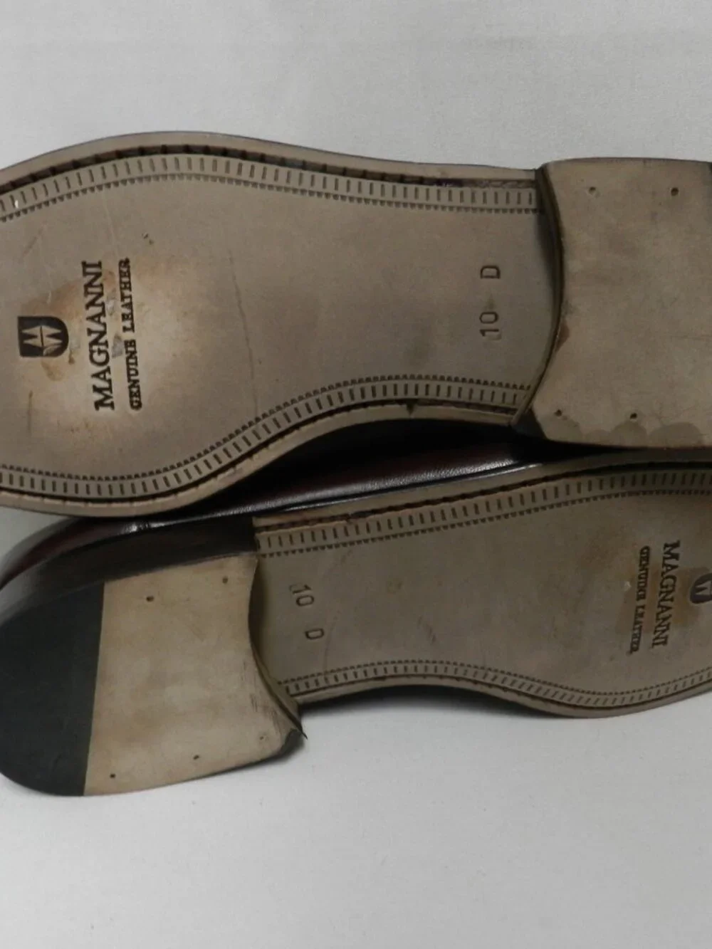 Magnanni Leather Vintage loafers slip-on brown Spain NEW Size Sz 10 M